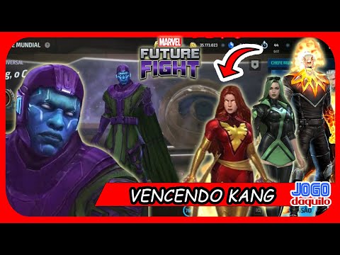 MARVEL Future Fight [Android] - Vencendo Kang (Lenda) com Jean Grey, Polaris e Ghost Panther