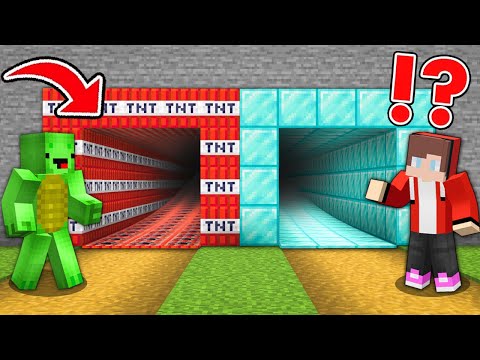 Exploring Secret Tunnels: TNT vs Diamond!