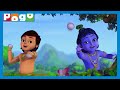Little Krishna 🪈 Krishna Ki Rangeen Duniya Hindi Cartoon Kids Stories PogoChannel