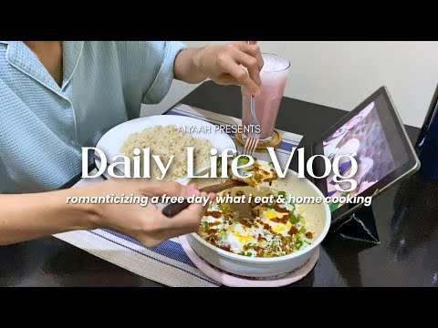 quiet and cozy days | romanticizing a free day, what i eat & cook