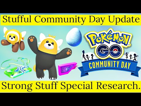 Stufful Community Day Update Pokemon Go April 2022 | Strong Stuff Community Day Special Research