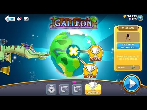 Most bats Eaten in 5min Drago Live Contest - Hungry Shark World