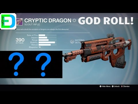 Destiny - Cryptic Dragon GOD ROLL!