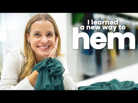 The BEST WAY To Hem A Bridesmaid Dress | Narrow-Rolled Hem (Ep. 42)