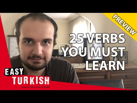 25個動詞，你必須學習土耳其語（預覽）｜超級簡單的土耳其語6。 (25 verbs you MUST learn in Turkish (PREVIEW) | Super Easy Turkish 6)