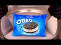 Oreo Ice Cream Sandwich Turned Into Rolled Ice Cream Satisfying ASMR