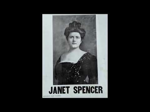 "Gae To Sleep" Janet Spencer (contralto or mezzo?) Victor 74231 (1911) William Arms Fisher song, 78