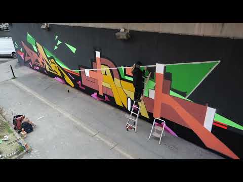 DYVA & HAECK piecing in Bordeaux with MOLOTOW Premium