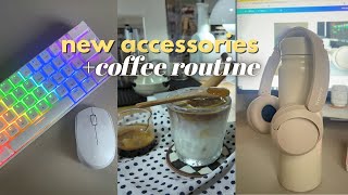 Upgrade computer accesories Sony WH-CH520, Armaggeddon Keyboard + cable management hack, Honey Latte
