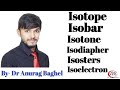 Isotopes Isobar Isotone Isodiapher Isoester Isoelectron NEET 11th 9th