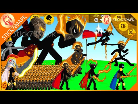 STICKMAN MOLTON BLADES XIPHOS, NINJA, GRIFFON VS ICE FINAL BOSS | Stick War Legacy Mod | Stick789Apk