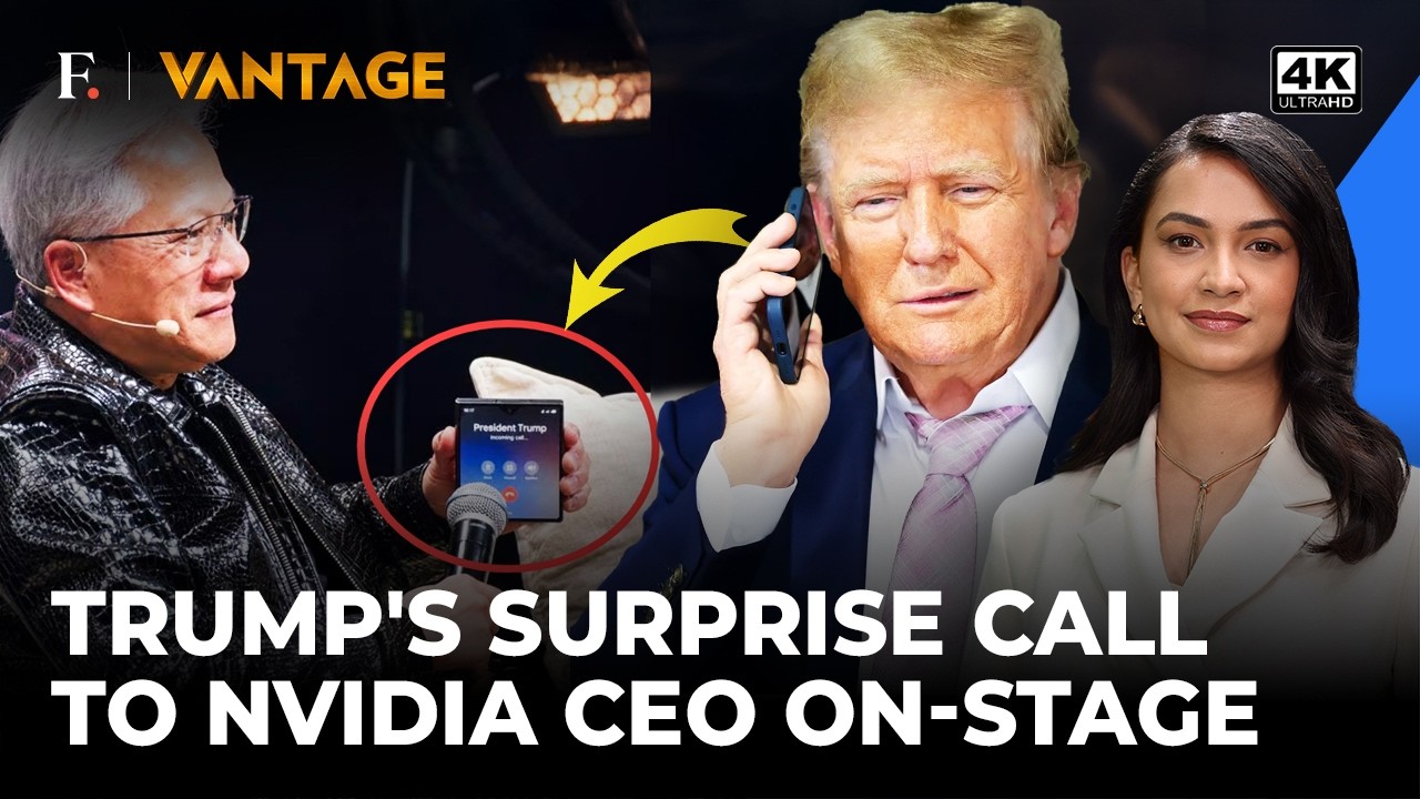 Trump Calls NVIDIA CEO Jensen Huang During AI Summit, Pitches US Data Centres | Vantage on Firstpost