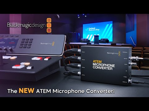 Blackmagic Design ATEM Microphone Converter: Add Additional Microphones to ATEM Switchers!