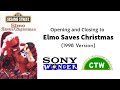 Opening And Closing To Elmo Saves Christmas VHS 1996 1998 Version