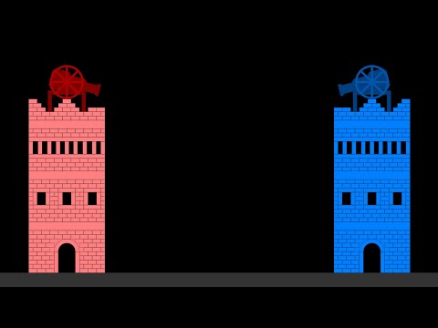 Castle Destruction 2 - Marble Race in Algodoo