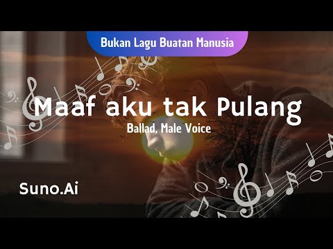 Maaf Aku Tak Pulang  | Original song by Suno.Ai | Lagu Melankolis tentang Penyesalan dan Kesedihan