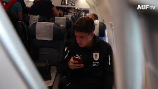 Uruguay viaj� a Lima para el segundo partido ante Per� (13/10/19)
