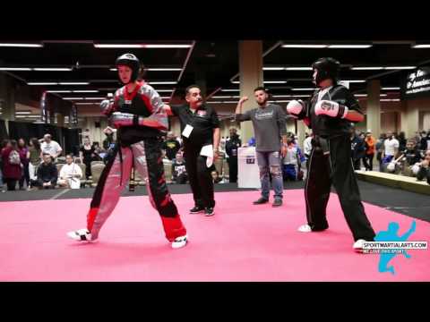 Carolyn Langston v Sue Brazelton Womens Sparring 2016 AKA Warrior Cup