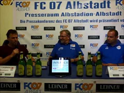 Pressekonferenz FC 07 Albstadt - FV Olympia Laupheim