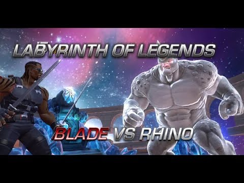 Blade vs Labyrinth of Legends Rhino | Marvel: Contest of Champions