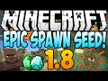 Minecraft 1.8.1 Seeds: EPIC SPAWN SEED! Ocean ...