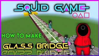 SQUID GAME MINECRAFT - How to Make a Glass Bridge | 100% WORKING | Rozol Gaming