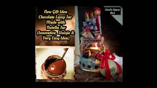 diy chocolate lamp jar | reuse nutella jar 🔥#reuse,#chocolate,#shorts,