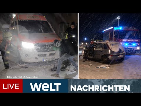 SCHNEECHAOS: WINTEREINBRUCH bringt Deutschland ordentlich ins Rutschen I WELT Newsstream