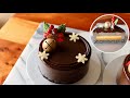 Black Sesame Chocolate Mousse Cake Tutorial