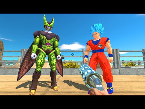 DEATH RUN vs CELL PERFECT vs GOKU - Animal Revolt Battle Simulator