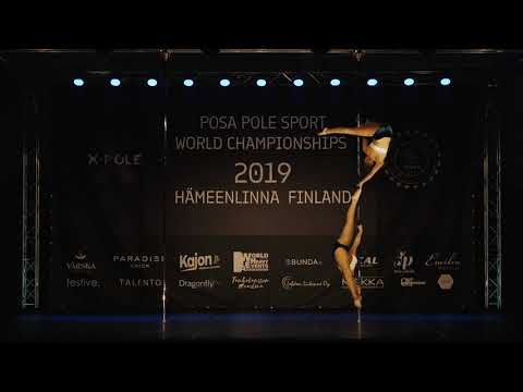 Lucie Kozáková + Terezie Drábíková — Pole Sport World Championships 2019 Junior Mixed Doubles