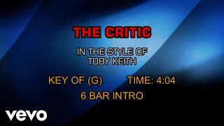 Toby Keith - The Critic (Karaoke)