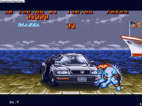 Super Street Fighter II Turbo - Car Stage