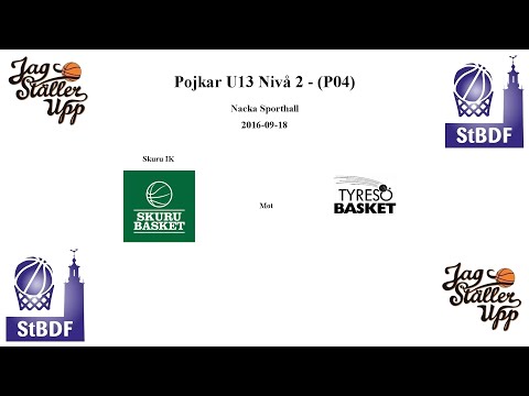 Skuru Basket (P04) mot Tyresö Basket - 2016-09-18