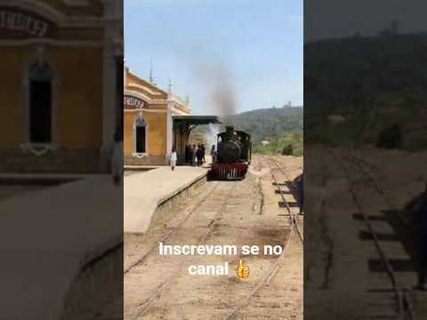Estrada de Ferro Independência Picuy, trem passando pela estação de Bananeiras PB, reprodução IA.