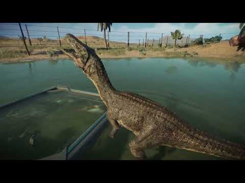 Baryonyx Feeding Fish - Jurassic World Evolution 2