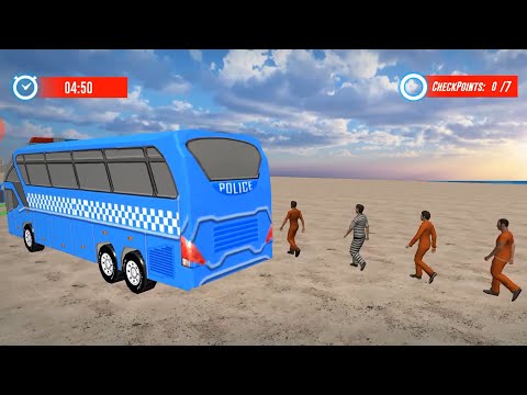 Flying Police Bus Prisoner Transport Driving Game - Android Gameplay