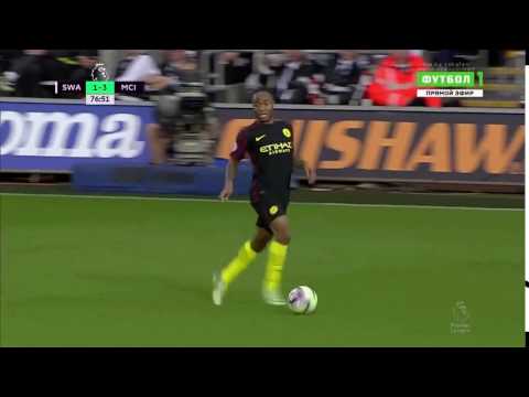 Raheem Sterling great skill and goal vs Swansea ( 2016 - 2017 )1080i