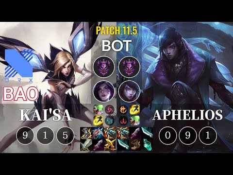 DRX BAO Kai'Sa vs Aphelios Bot - KR Patch 11.5
