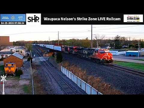 Live webcam view of Cámara ferroviaria Strike Zone de Waupaca