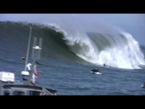 Grant Baker at the Maverick's Surf Contest - Ride of the Year Entry in the Billabong XXL 2010