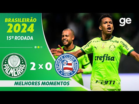 Gols e lances de Palmeiras x Bahia