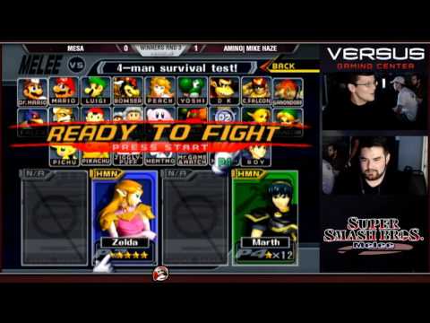 VS Weekly 6/05/16 - Winners R3 - Mesa (Sheik) vs Amino|Mike Haze (Marth, C. Falcon) - Melee