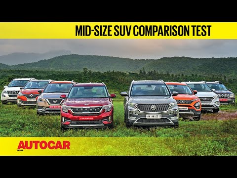 Seltos vs Creta vs Harrier vs Hector vs Captur vs Duster vs Kicks vs XUV500! |Comparo| Autocar India
