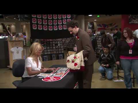 Borat proposes Pamela Anderson