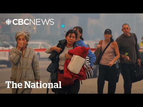 【即時新聞】史上最強洛杉磯野火，民眾棄車徒步逃離家園 (People fleeing L.A. wildfire abandon their cars to escape on foot)