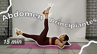 Rutina de ABDOMEN para PRINCIPIANTES en CASA🔥| 15 min | Ejercicios de ABDOMINALES nivel principiante