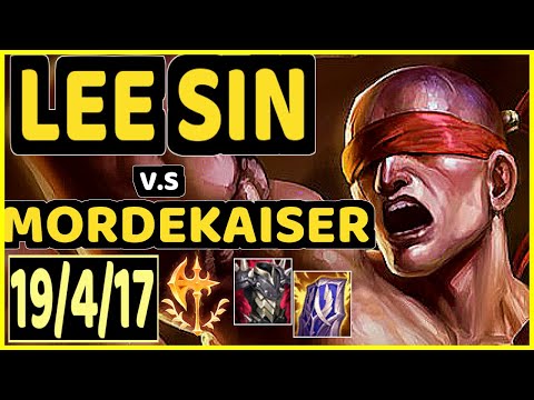 LEE SIN vs MORDEKAISER - 19/4/17 KDA TOP GAMEPLAY - EUW Ranked GRANDMASTER