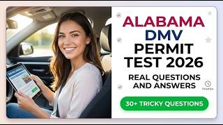 2026 Alabama DMV Permit Test | Real Questions and Answers | Pass on Your First Attempt