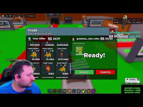 🔴 JUGANDO PVPs EN ROBA UN BRAINROT!! 🔴 PREPARAMOS SECRETAS PARA EL ADMIN??